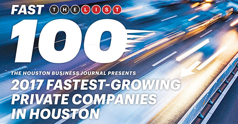 《休斯顿商业杂志》2017年100家增长最快的公司名单中列出了2020年的展品